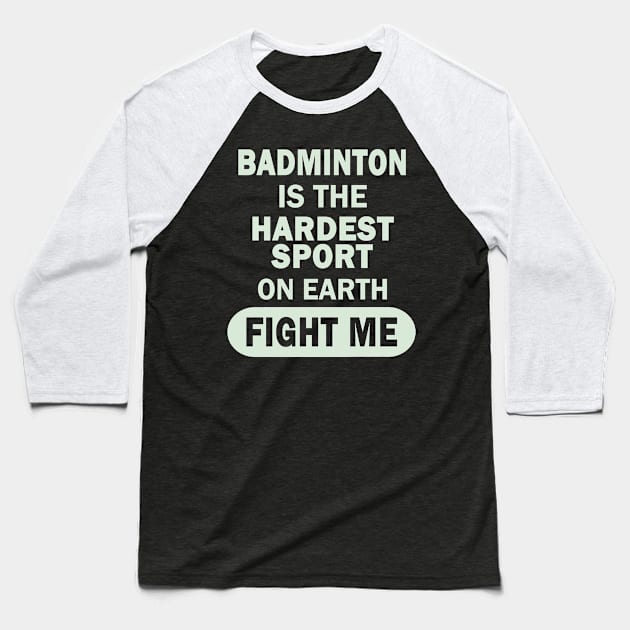 Passion Men Double Badminton Sports Baseball T-Shirt by FindYourFavouriteDesign